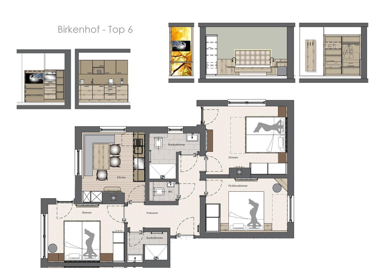 Apartamento Birkenhof Zell am Ziller Exterior foto